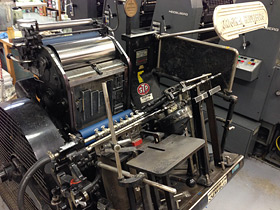 Blizzard Letterpress machine